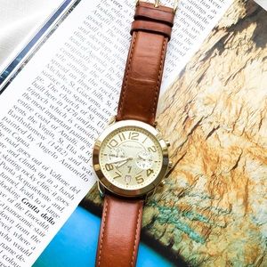 MICHAEL KORS Genuine Leather Watch